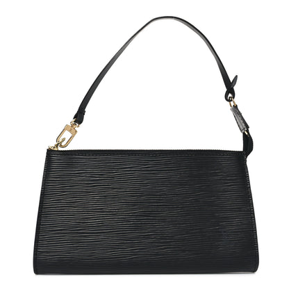 Louis Vuitton Epi Pochette Accessories 21 Black 1 of 8