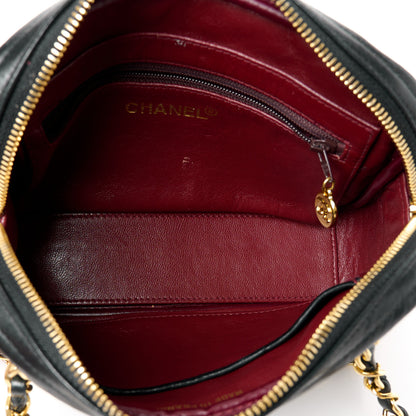 Chanel Lambskin Quilted Camera Case Black 5 of 11