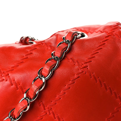 Chanel Calfskin Ultimate Stitch Large Flap Red 12 of 13