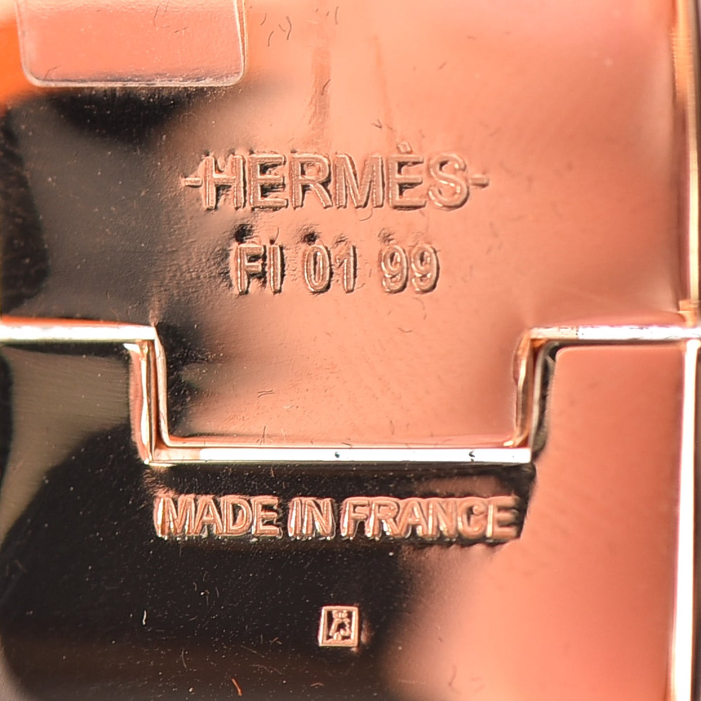 Enamel Wide Clic Clac H Bracelet PM Rose Dragee