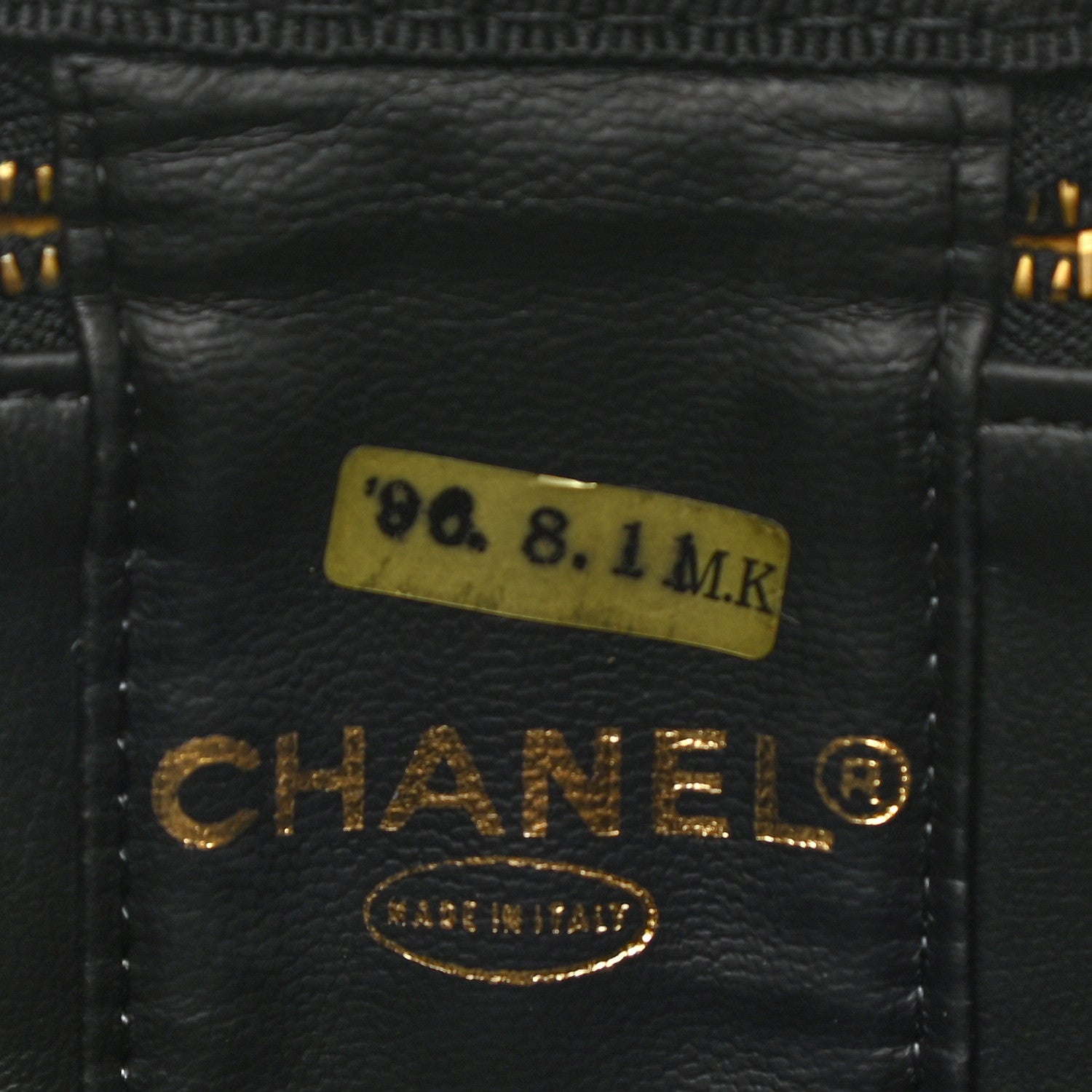 Chanel Caviar CC Vanity Cosmetic Case Black 6 of 7