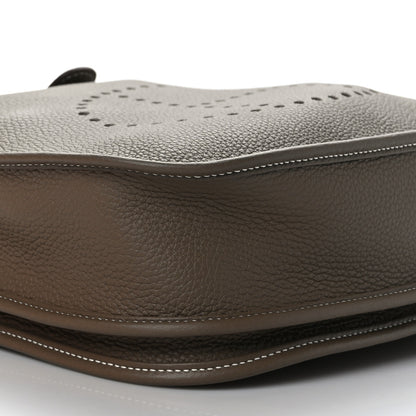 Hermes Taurillon Clemence Evelyne III PM Etoupe 8 of 10