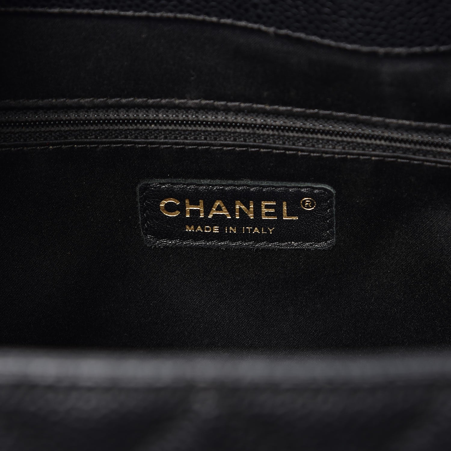 Chanel Caviar Quilted XL Grand Shopping Tote GST Black 6 of 13