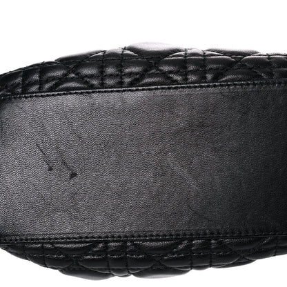 Christian Dior Lambskin Cannage Dior Soft Shoulder Bag Black 13 of 16