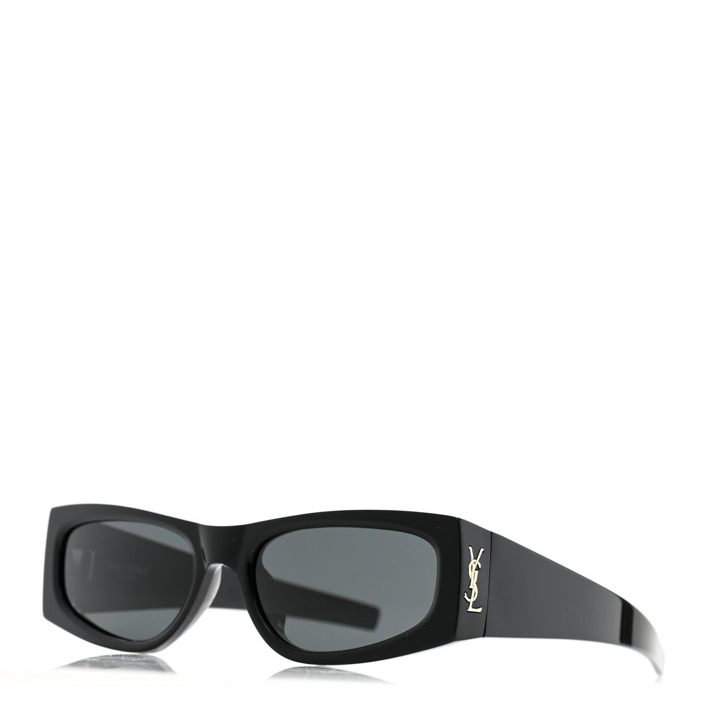 Acetate Rectangle SL M140/F Sunglasses Black