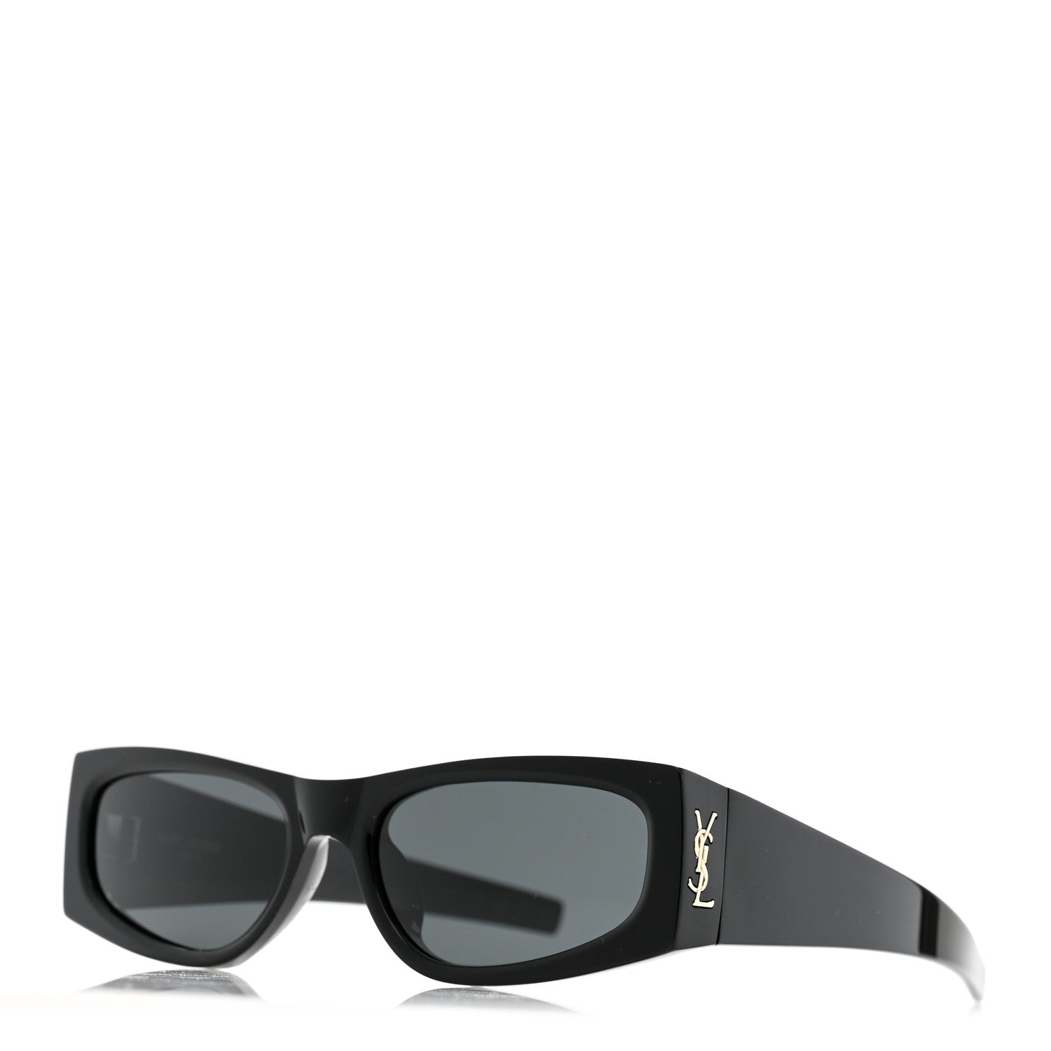 Saint Laurent Acetate Rectangle SL M140/F Sunglasses Black 1 of 7