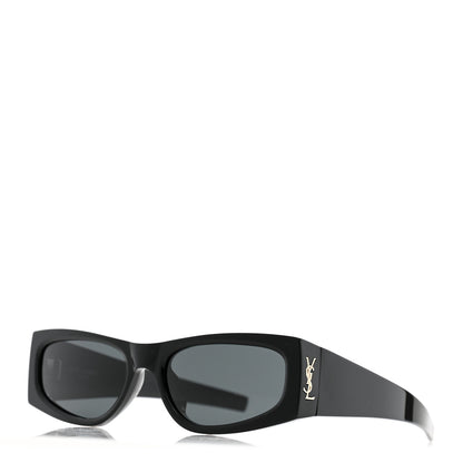 Saint Laurent Acetate Rectangle SL M140/F Sunglasses Black 1 of 7