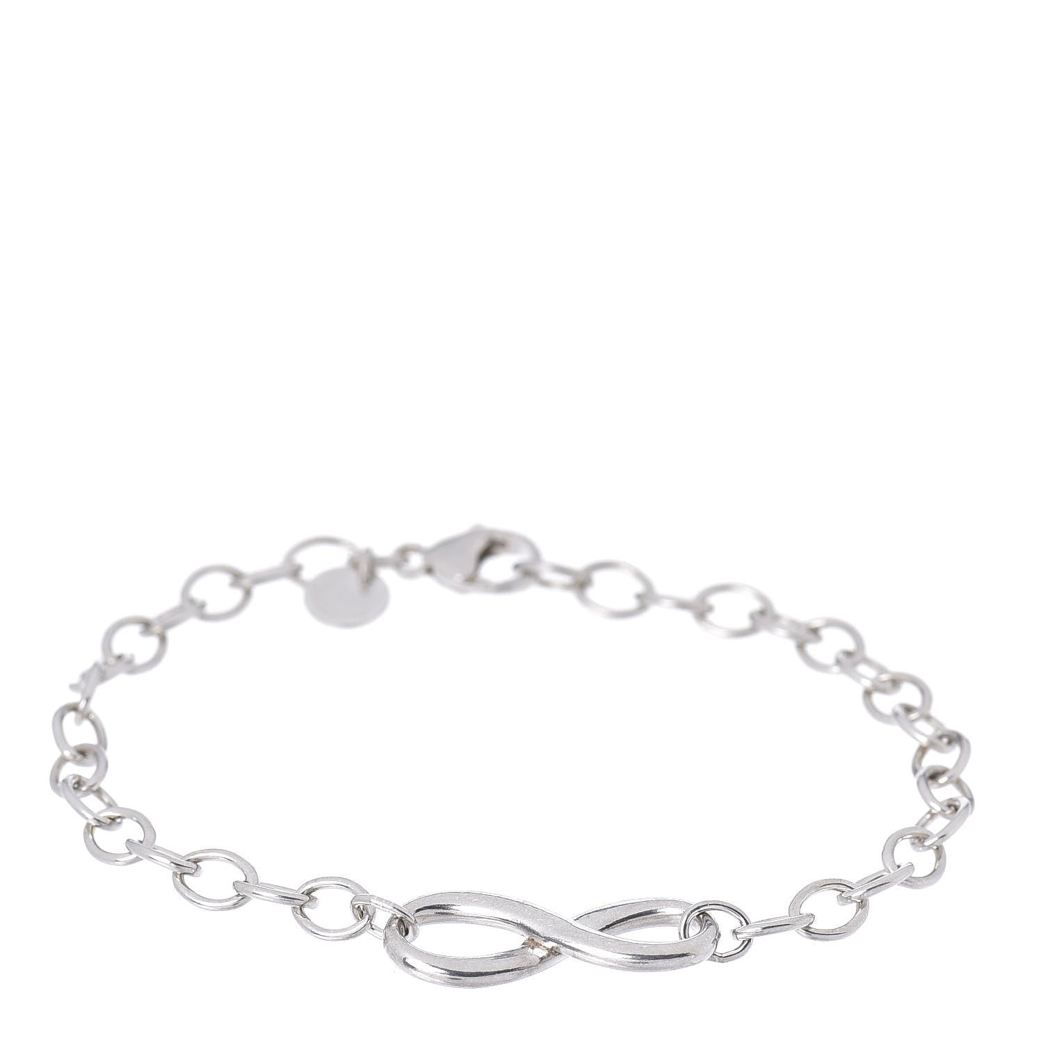 Tiffany Sterling Silver Infinity Chain Bracelet 1 of 4