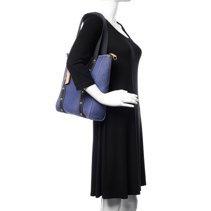 Louis Vuitton Toile Antigua Cabas MM Blue 3 of 13