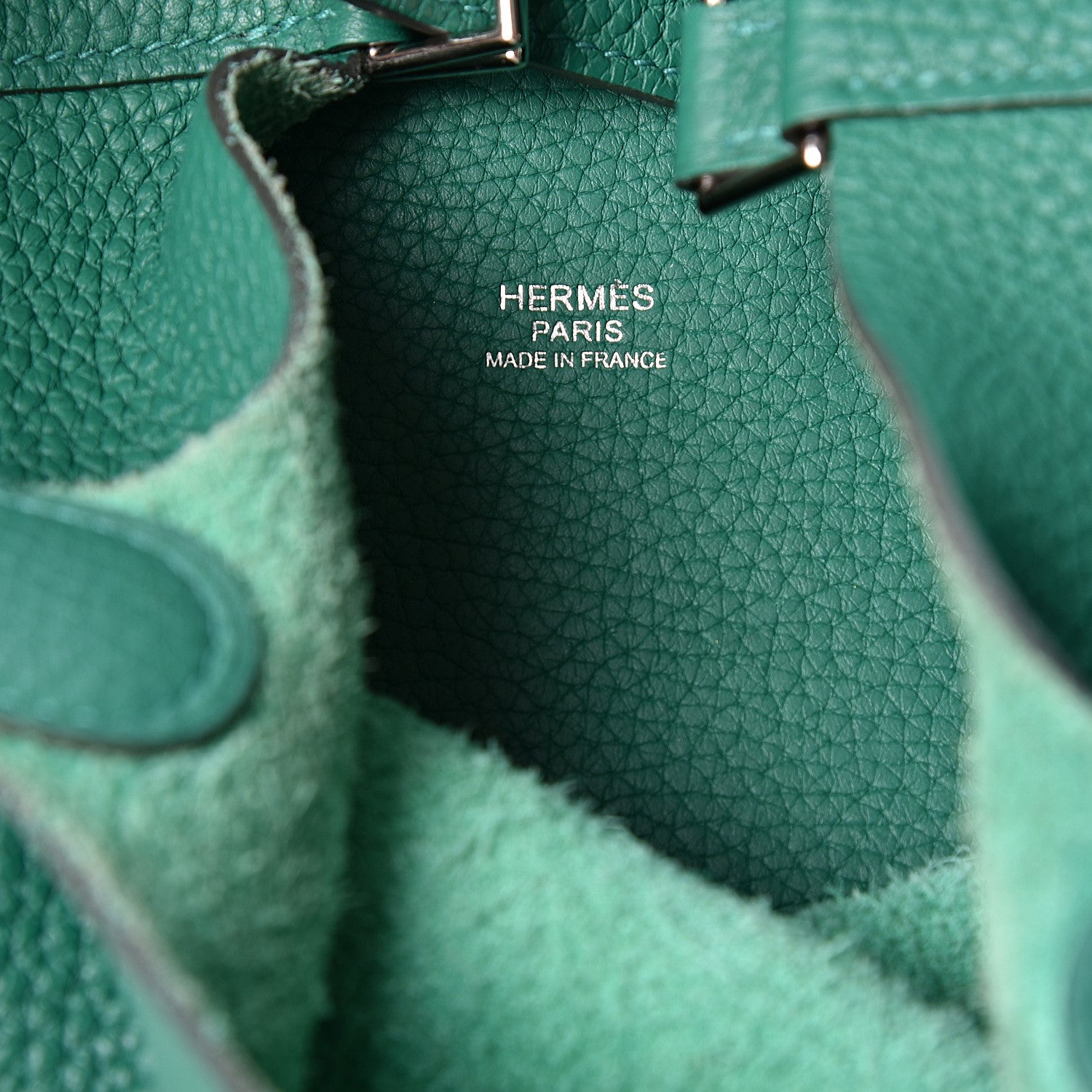 Hermes Taurillon Clemence Picotin Lock 18 PM Vert Vertigo 5 of 9