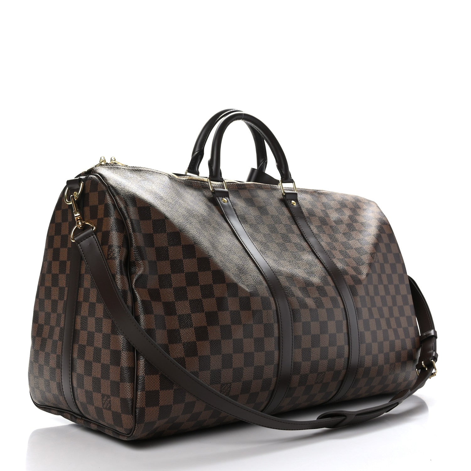 Louis Vuitton Damier Ebene Keepall Bandouliere 55 2 of 11