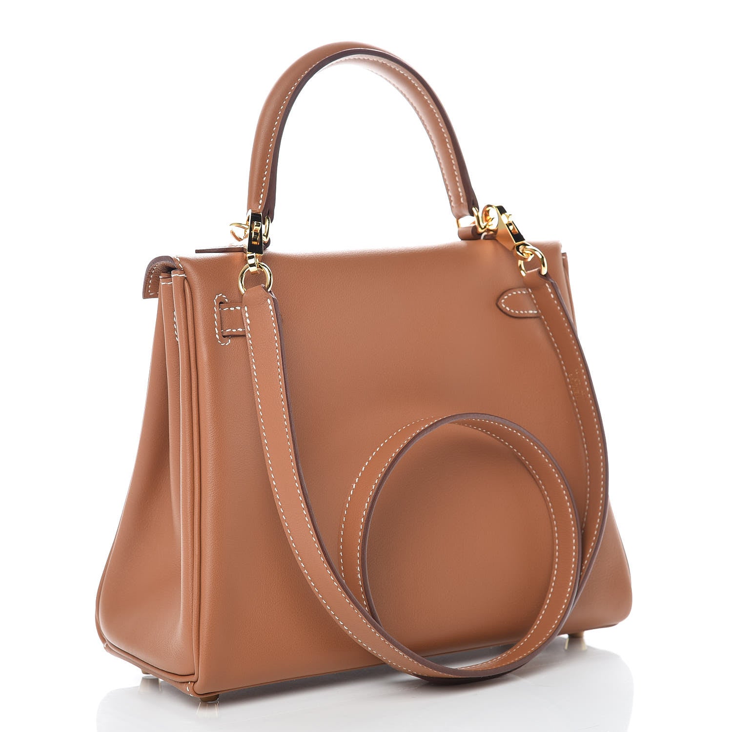 Hermes Swift Kelly Retourne 25 Gold 4 of 37