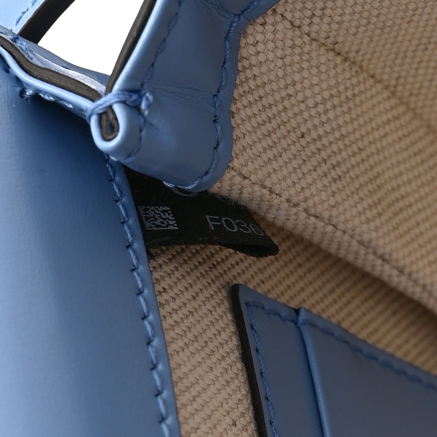 Boarded Dyana Lux Calfskin Web Mini Bamboo 1947 Top Handle Bag Blue