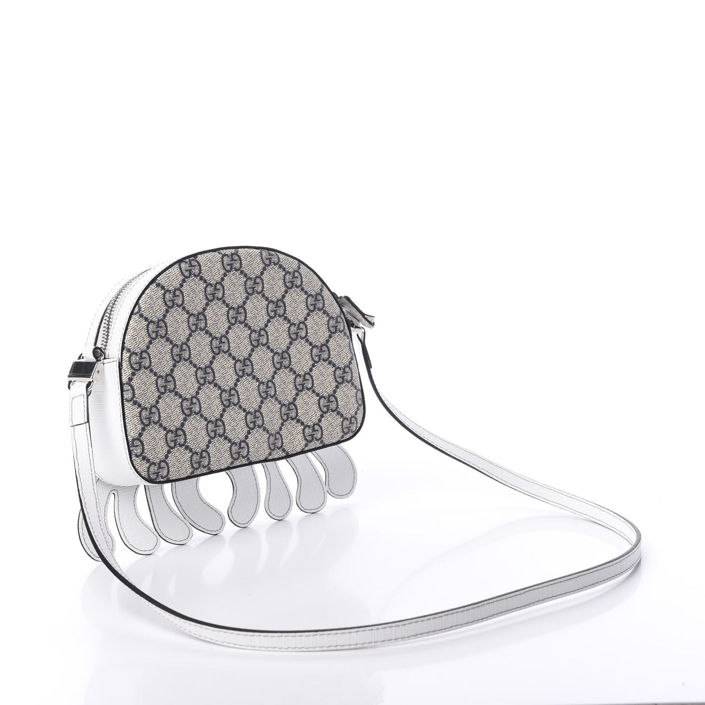 GG Supreme Monogram Childrens Octopus Messenger Bag White