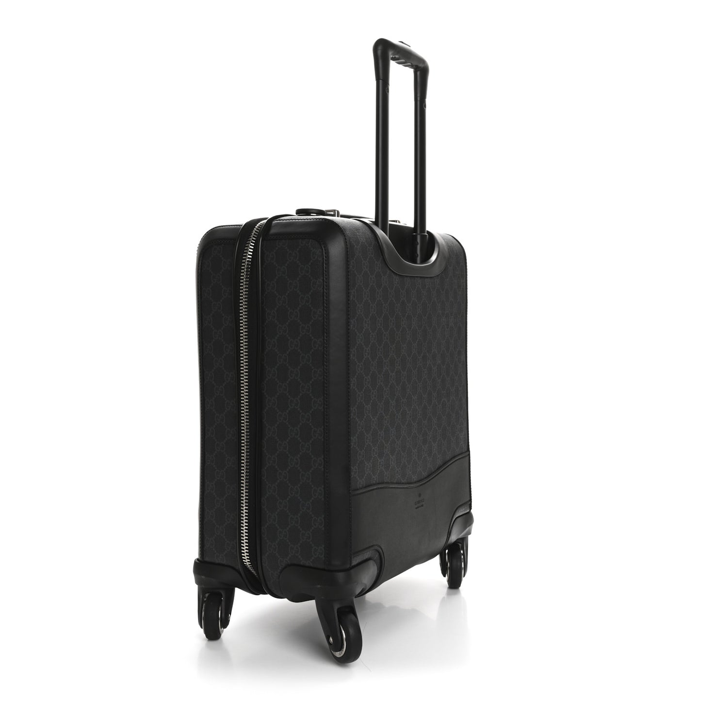 GG Supreme Monogram Gran Turismo Suitcase Black Grey