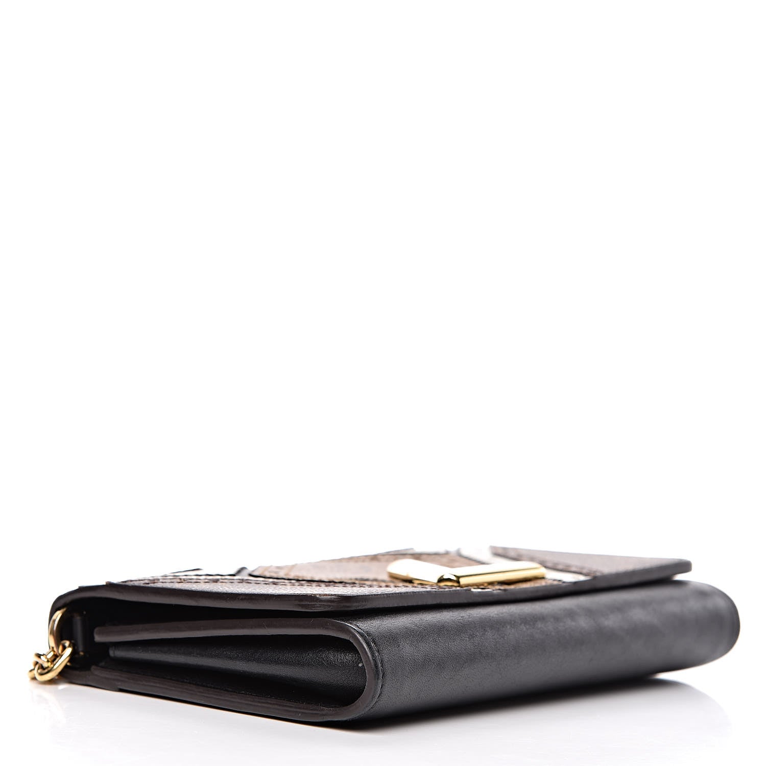 Louis Vuitton Veau Satin Monogram Twist Chain Wallet 4 of 11