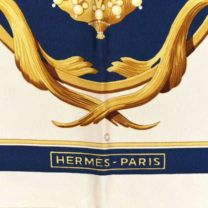 Hermes Silk Couronnes Crown Scarf 90 2 of 3