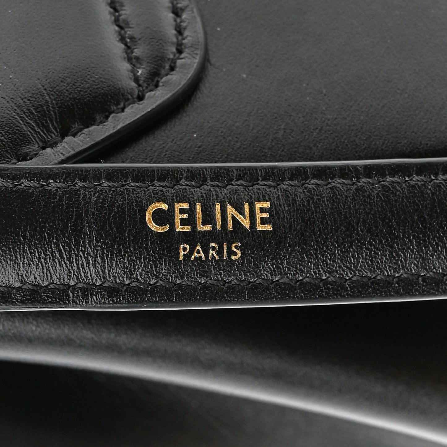 Satinated Calfskin Small 16 Top Handle Bag Black