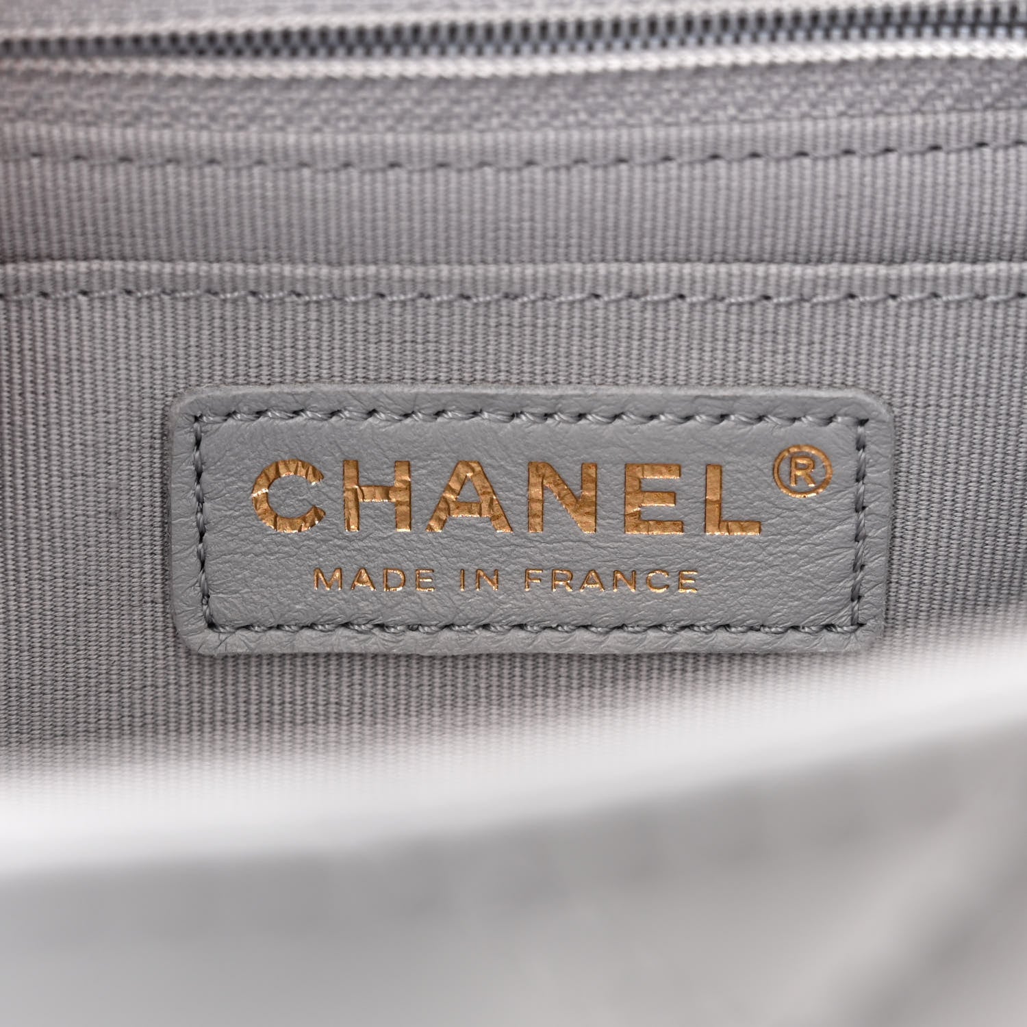 Chanel Lambskin Quilted Mini Flap Light Grey 6 of 11