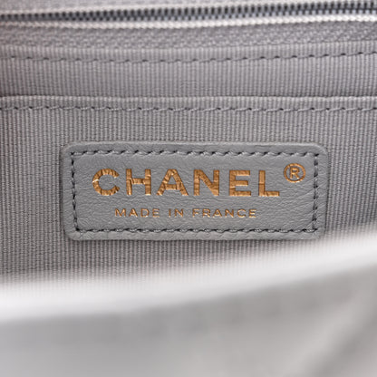 Chanel Lambskin Quilted Mini Flap Light Grey 6 of 11
