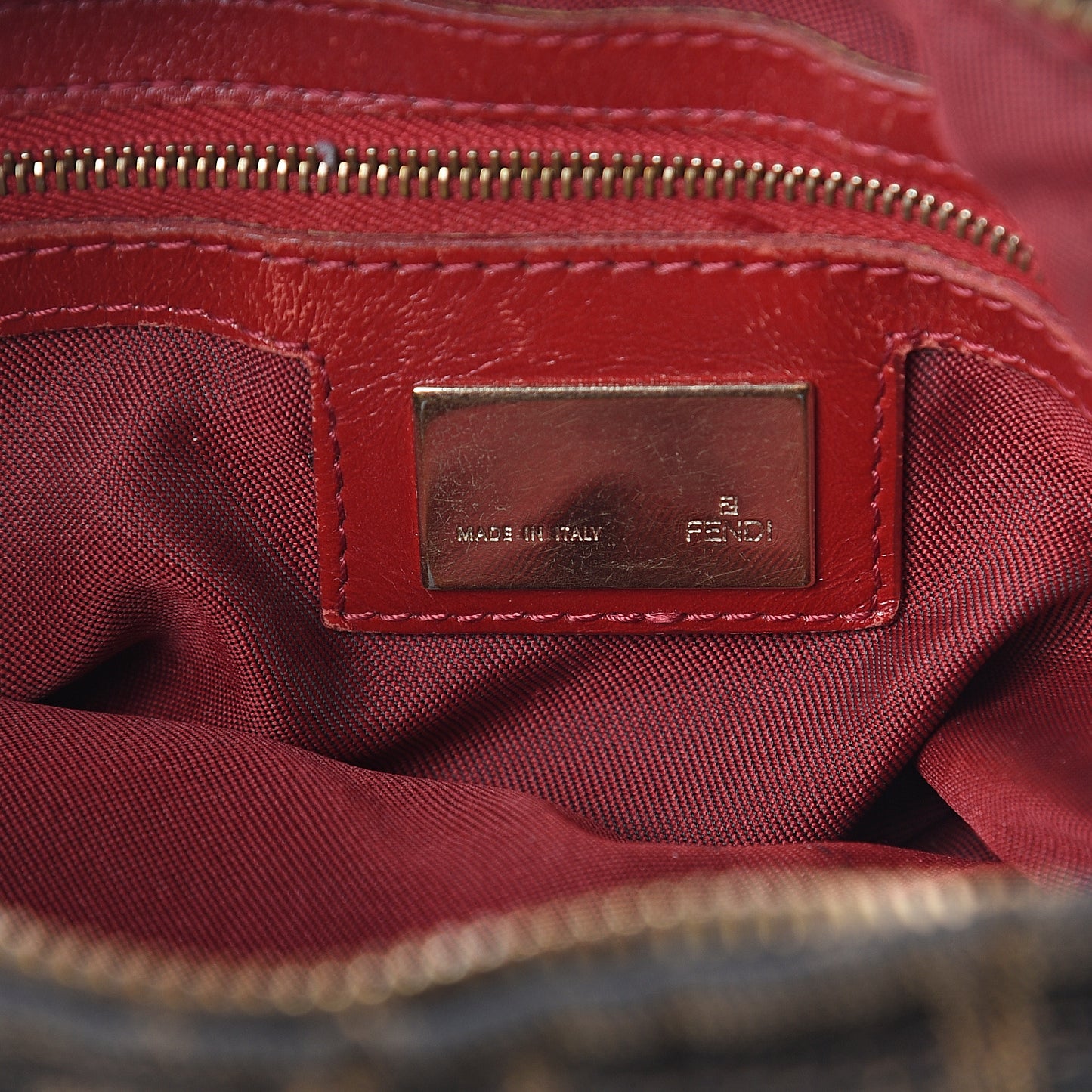 Zucca Cuoio Lucido Chef Hobo Tobacco Rosso Scuro