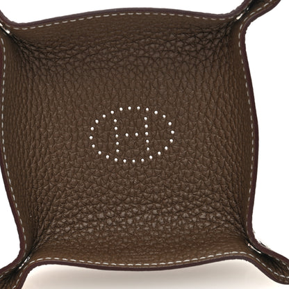 Hermes Taurillon Clemence Mini Mises et Relances Change Tray Etoupe 5 of 6