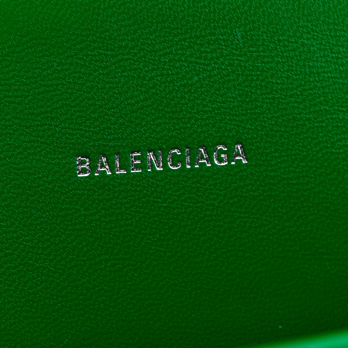 Shiny Calfskin Crocodile Embossed Hourglass Top Handle Bag XS Jade