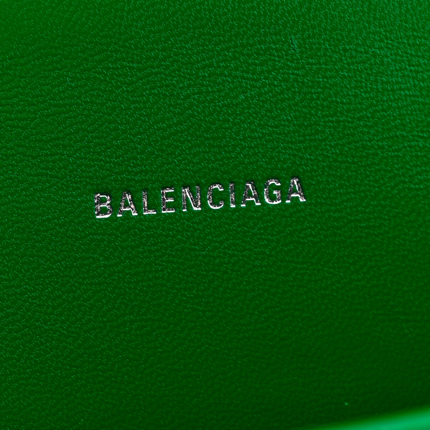 Balenciaga Shiny Calfskin Crocodile Embossed Hourglass Top Handle Bag XS Jade 5 of 10