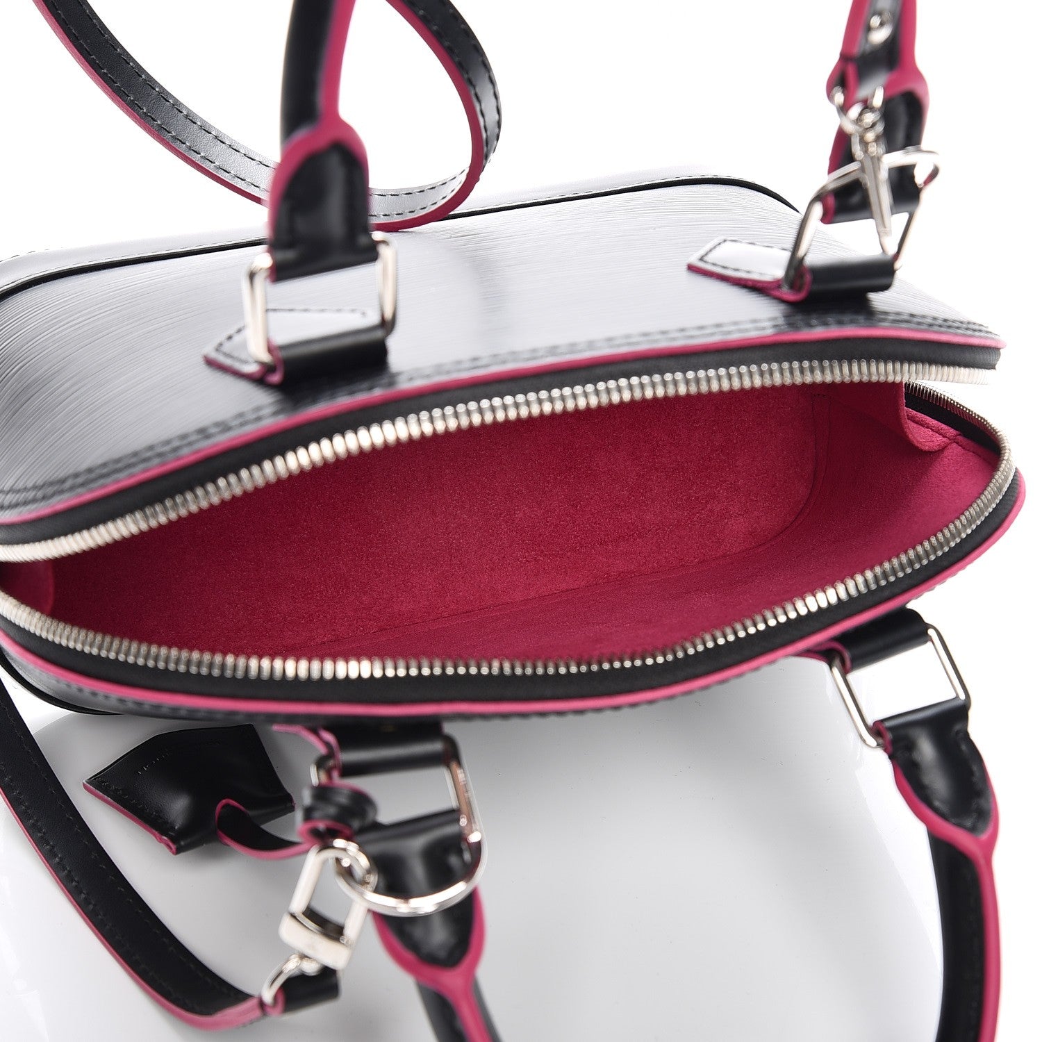 Louis Vuitton Epi Alma BB Black Hot Pink 6 of 6