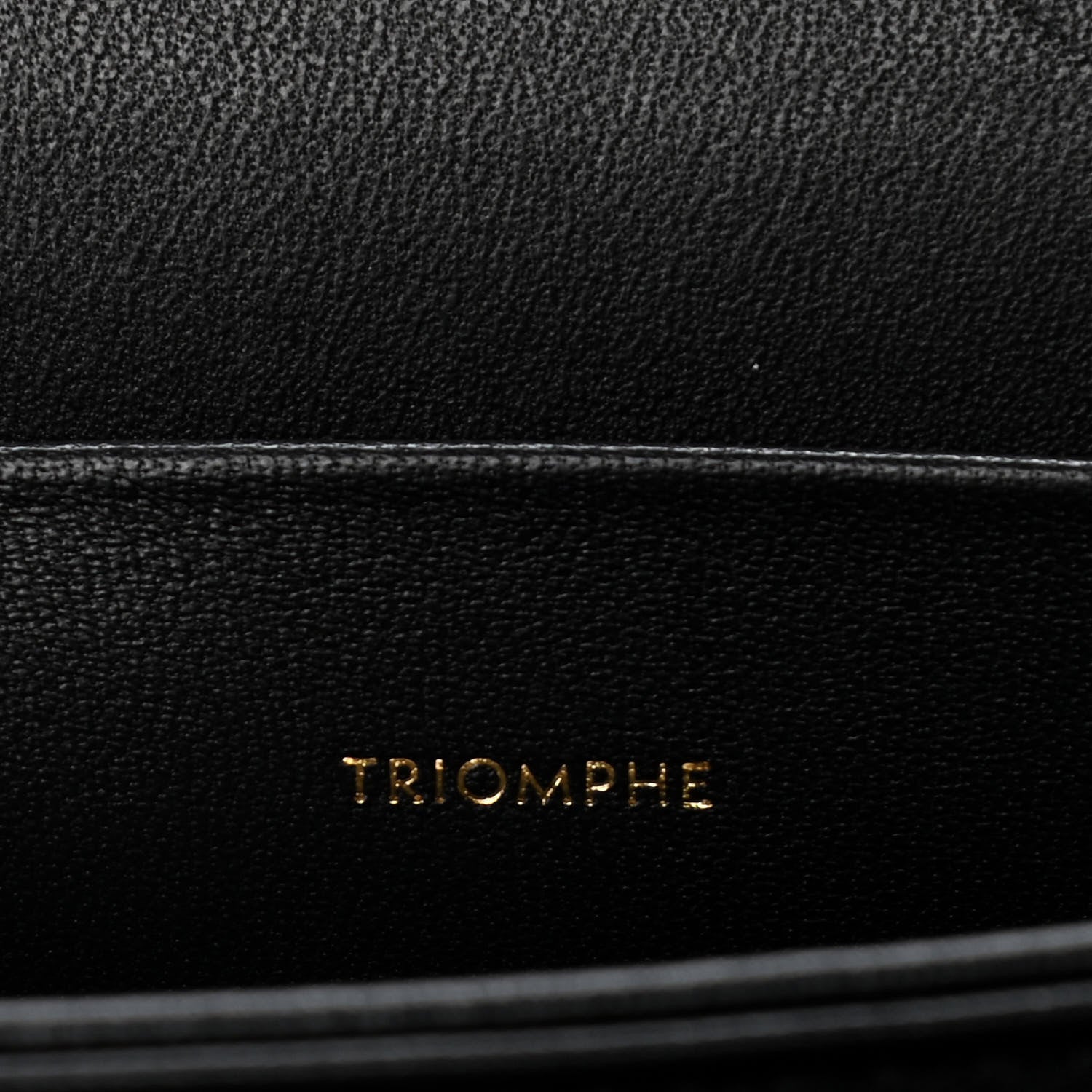 Celine Shiny Calfskin Medium Triomphe Black 6 of 13