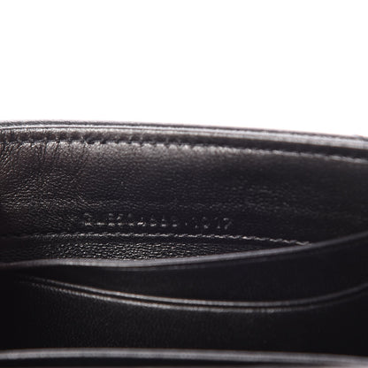 Saint Laurent Lambskin Y Quilted Monogram Small Loulou Envelope Wallet Black 8 of 8