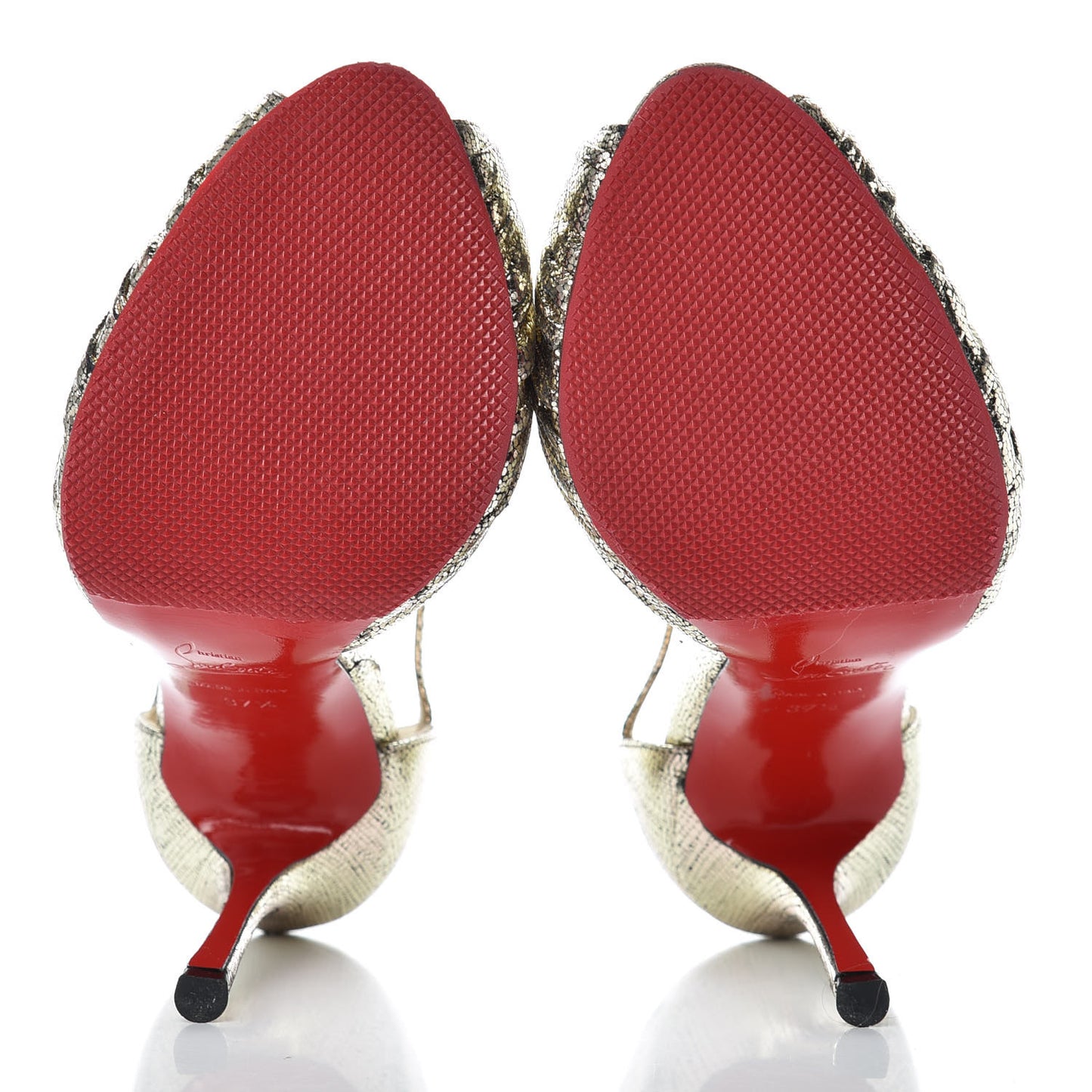 Metallic Nappa Marchavekel Knot Sandals 37.5 Gold