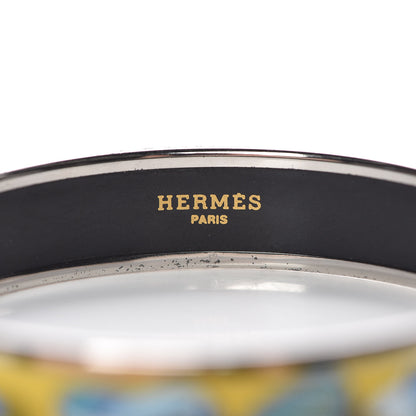 Hermes Enamel Printed Narrow Thalassa Boats Bracelet 65 4 of 5
