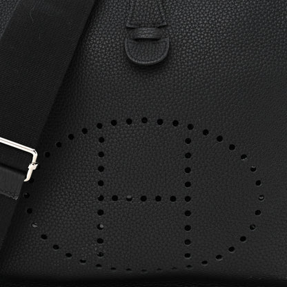Hermes Taurillon Clemence Evelyne III PM Black 8 of 10