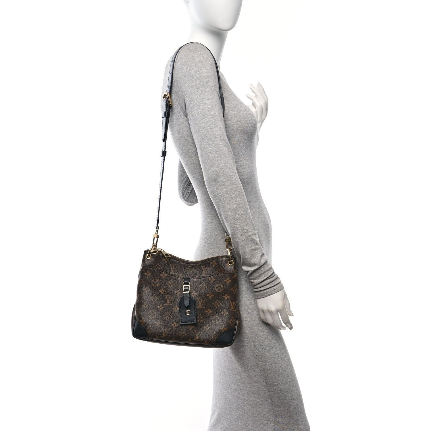 Louis Vuitton Monogram Odeon PM Black 3 of 9