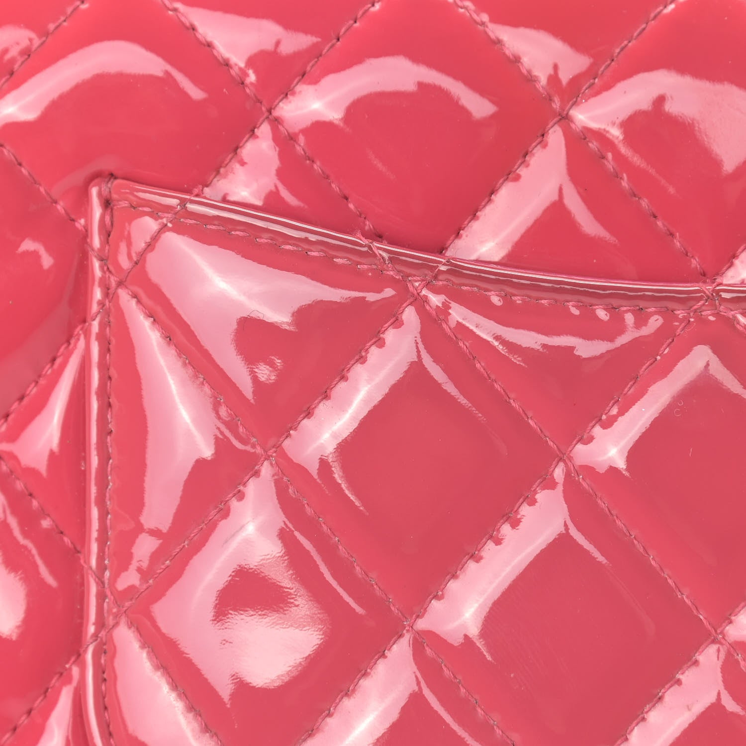 Chanel Patent Calfskin Quilted Mini Rectangular Flap Pink 11 of 11