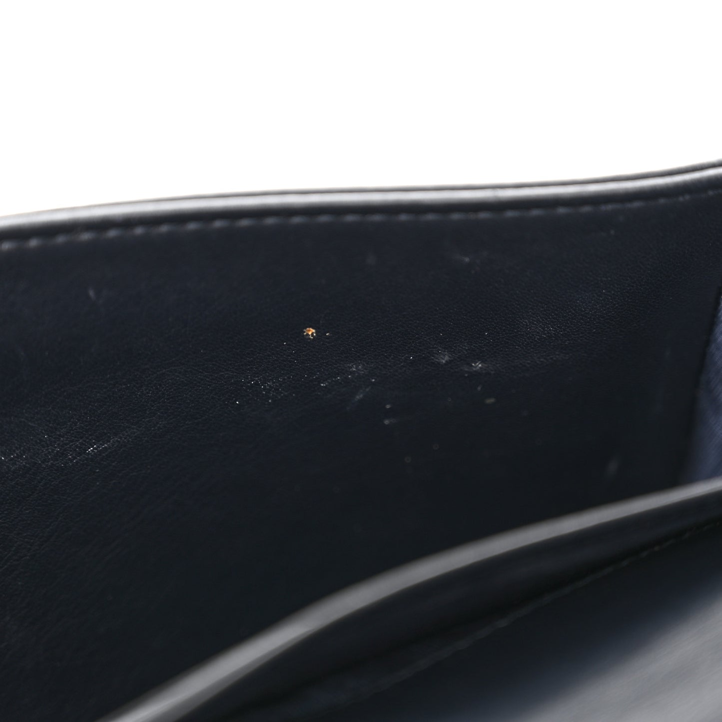 Oblique Saddle Chain Long Wallet Blue