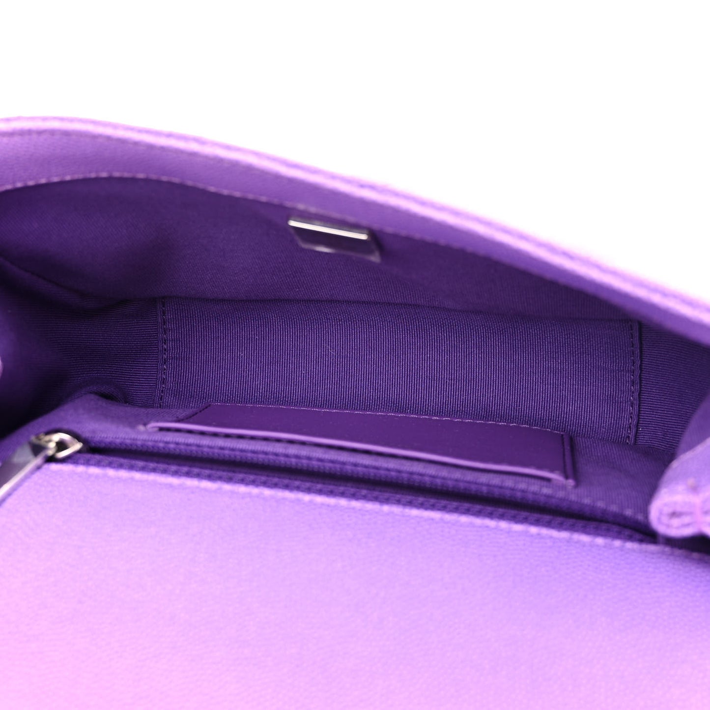Shaded Caviar Quilted My Everything Small Flap Purple Light Purple