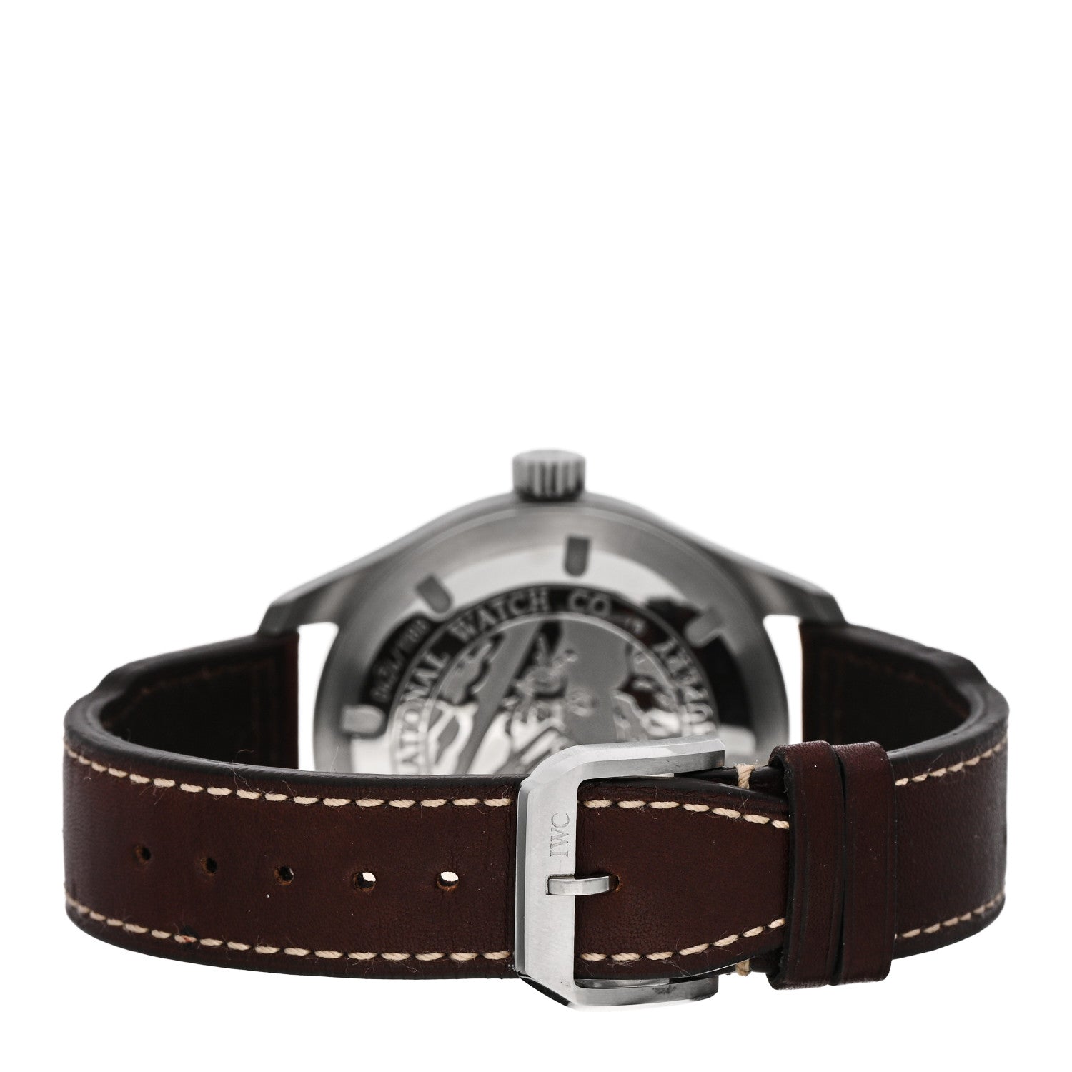 IWC Stainless Steel Calfskin 44mm Pilot Automatic Watch Brown IW326104 3 of 5