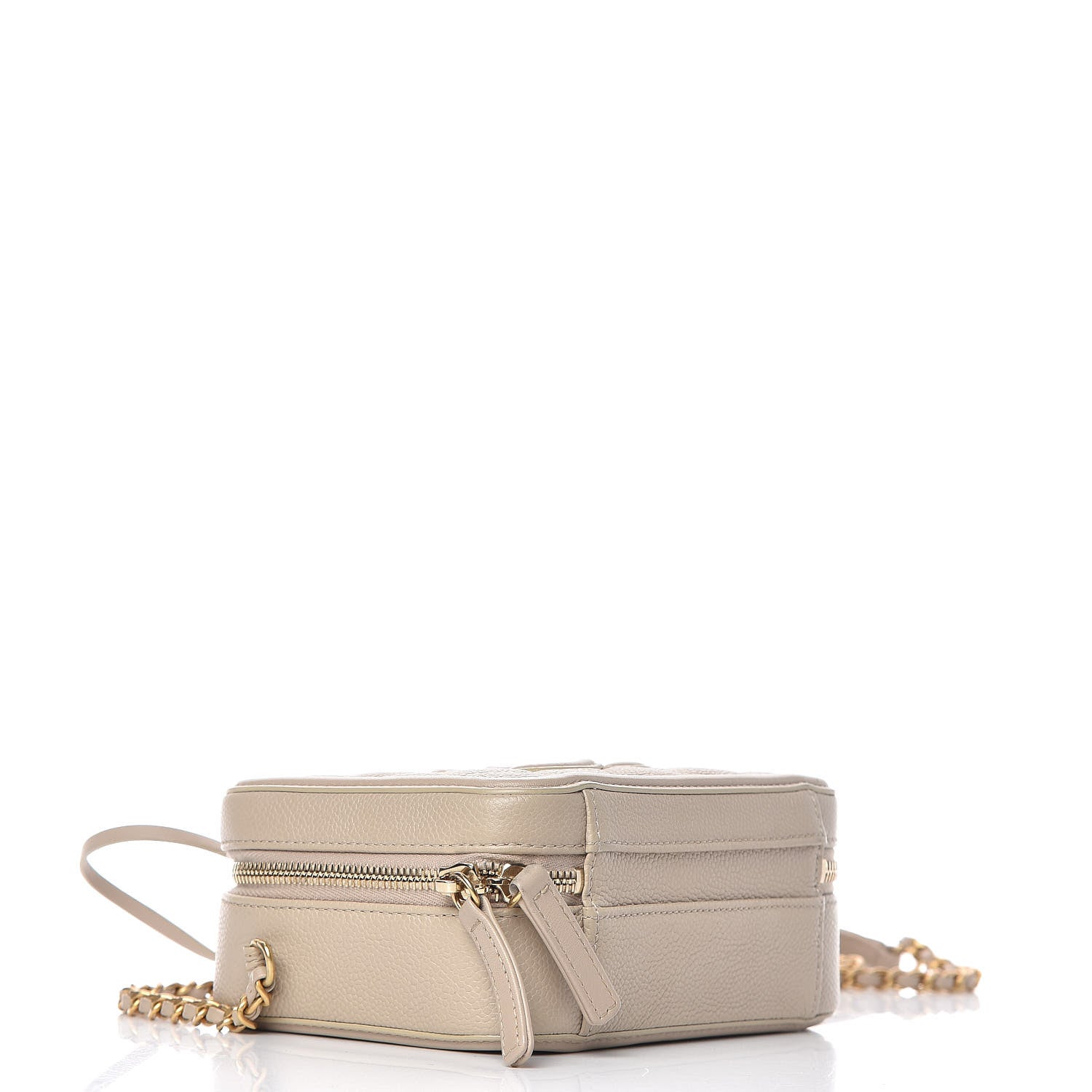 Chanel Caviar Quilted Small CC Filigree Vanity Case Light Beige 4 of 15
