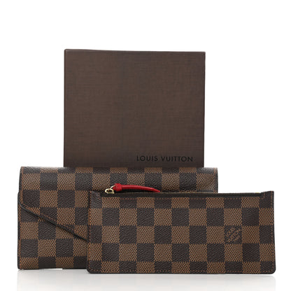Louis Vuitton Damier Ebene Josephine Wallet Red 16 of 16