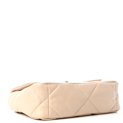Chanel Lambskin Quilted Medium Chanel 19 Flap Beige 4 of 10