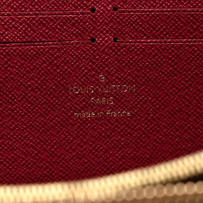 Louis Vuitton Monogram Clemence Wallet Fuchsia 6 of 7