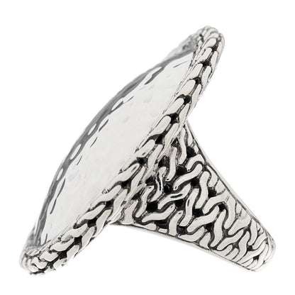 John Hardy Sterling Silver Palu Hammered Dome Ring 55 7.25 2 of 5