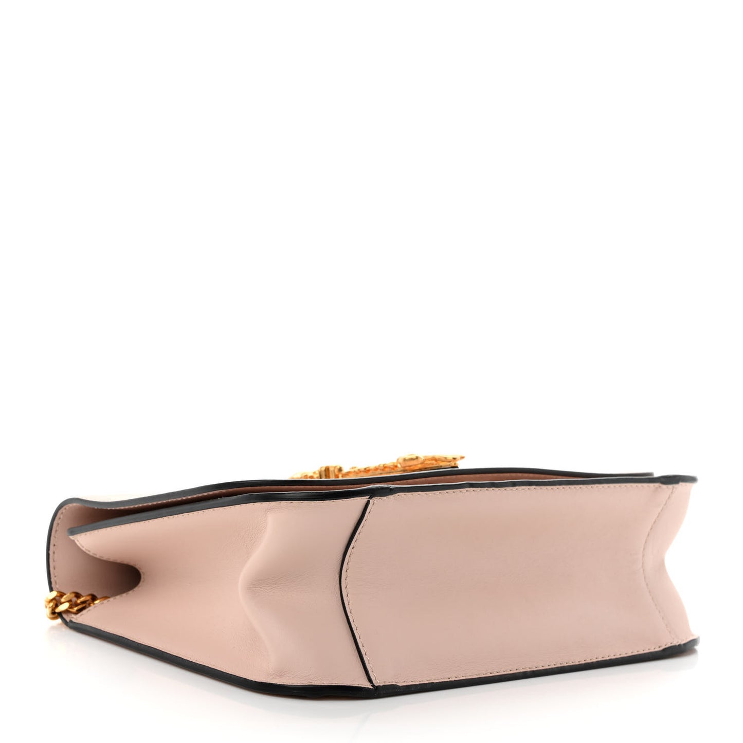 Vitello Barocco Virtus Top Handle Shoulder Bag Pink