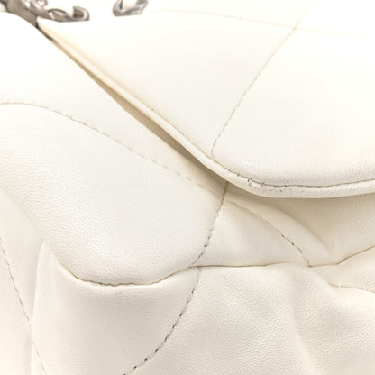 Chanel Lambskin Quilted Medium Chanel 19 Flap White 12 of 16