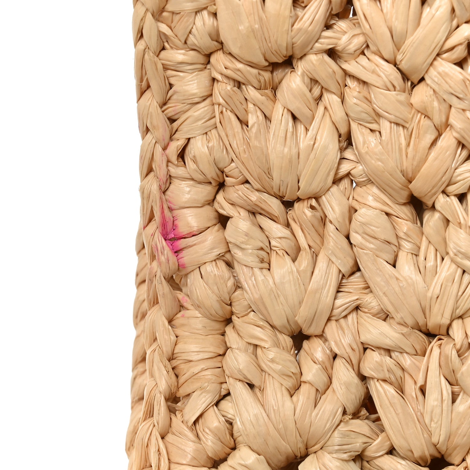 Celine Raffia Calfskin Triomphe Panier Hobo Bag Natural Tan 11 of 11