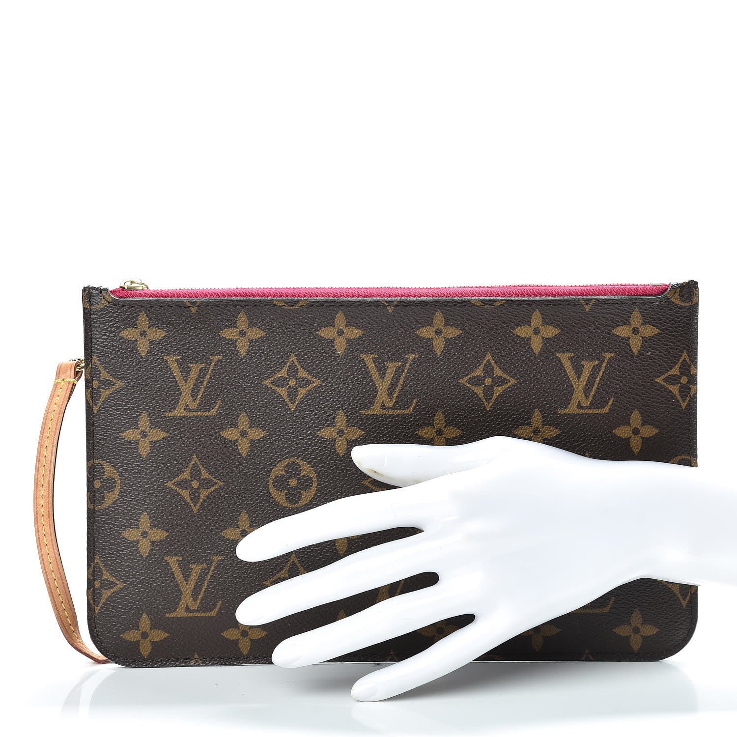 Louis Vuitton Monogram Neverfull MM GM Pochette Pivoine 2 of 13