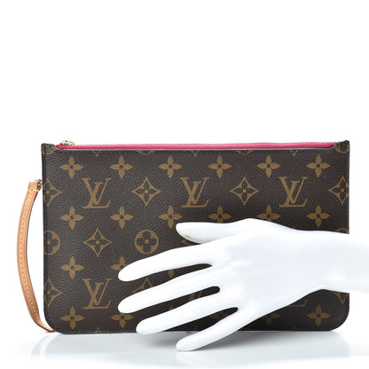 Louis Vuitton Monogram Neverfull MM GM Pochette Pivoine 2 of 13