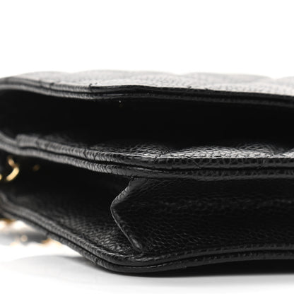 Chanel Caviar Quilted Wallet On Chain WOC Black 10 of 11